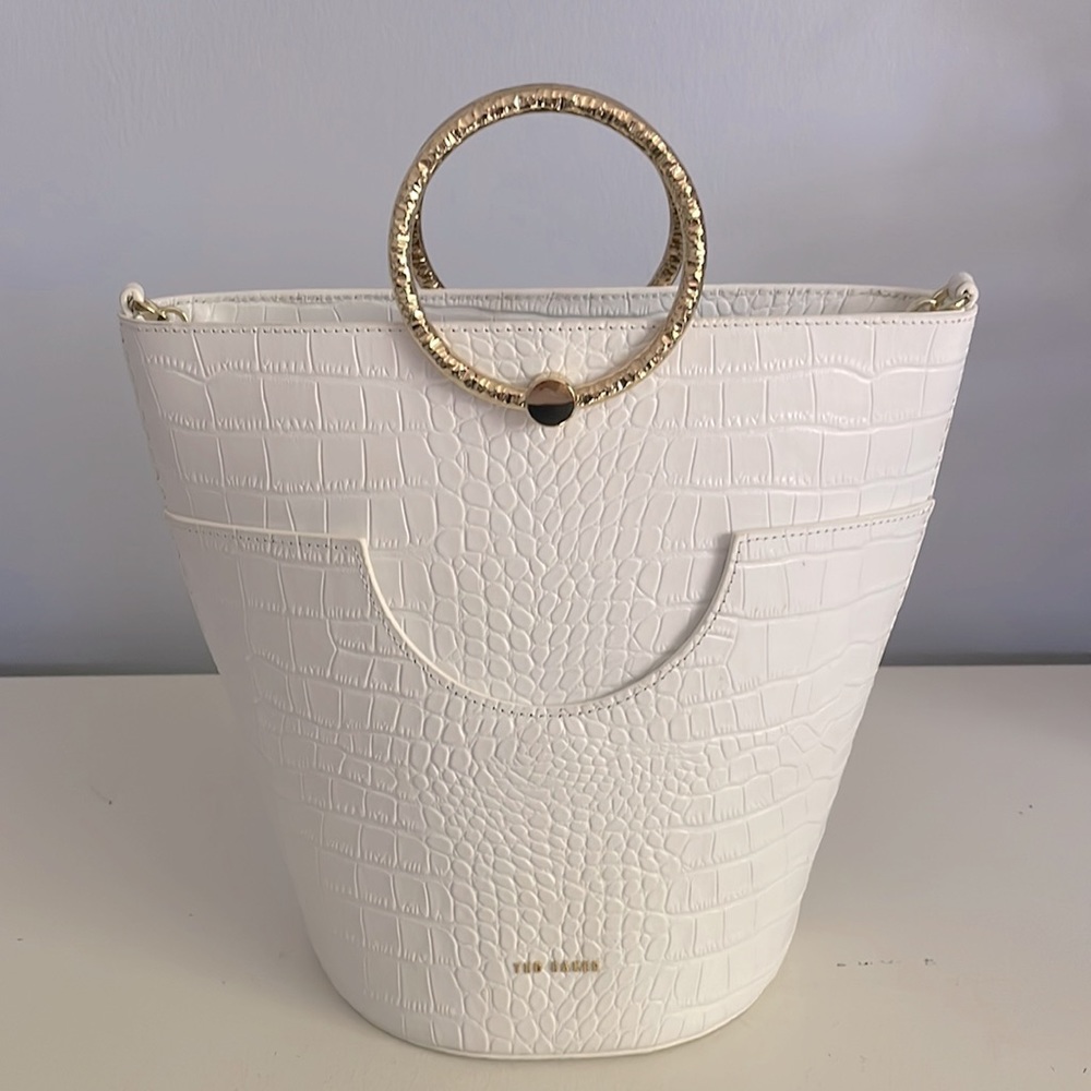 Ted Baker Textured Bracelet Handle Bucket Bag